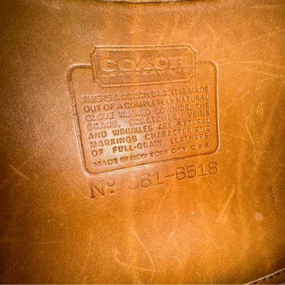 Vintage Coach NYC Slim Satchel Standard 9430 tote in Tabac - Picture 9 of 10